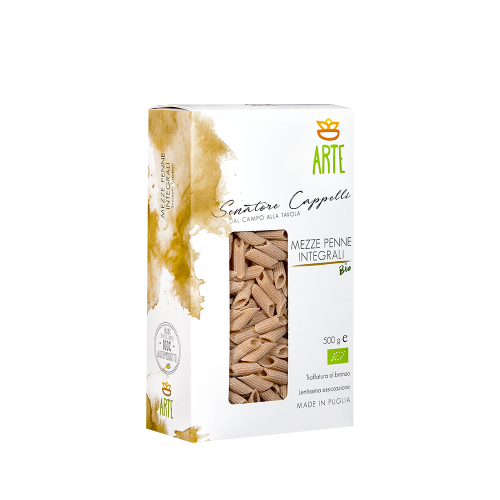 Mezze penne integrali - Pasta Senatore Cappelli - Arte Agricola