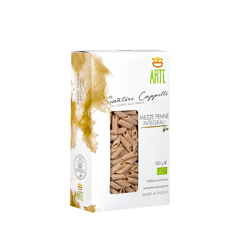 Mezze penne integrali - Pasta Senatore Cappelli - Arte Agricola