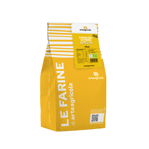 Farina biologica di farro Spelta formato 10kg - Arteagricola farine biologiche