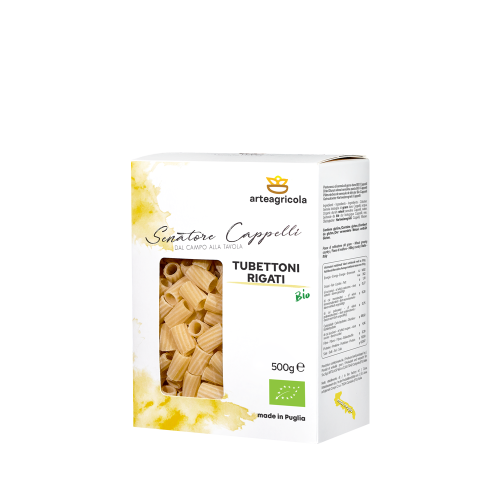 Tubettoni Rigati Senatore Cappelli - Arteagricola pasta bio artigianale
