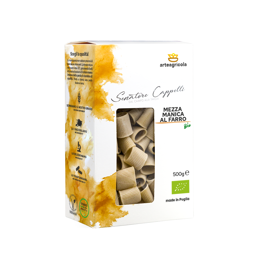 Maccheroni al farro Senatore Cappelli - Arteagricola pasta bio artigianale