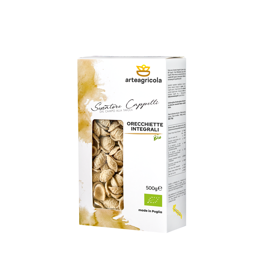 Orecchiette integrali Senatore Cappelli - Arteagricola pasta bio artigianale