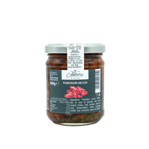 Pomodori secchi sott olio etichetta - Arteagricola