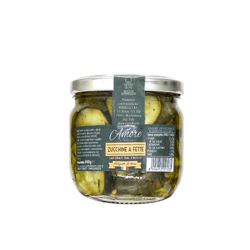Zucchine a fette in olio - Arteagricola