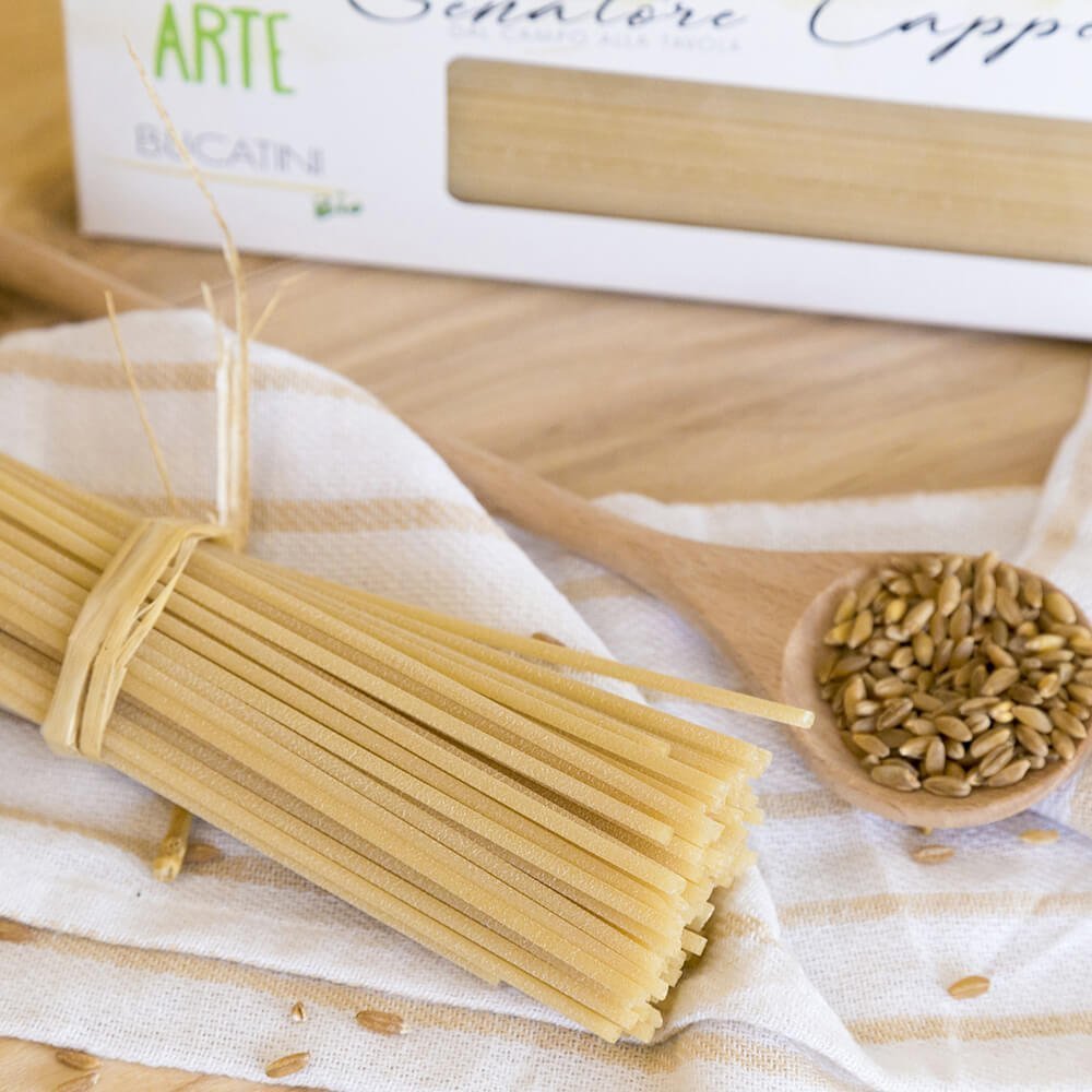 Bucatini Senatore Cappelli - Arteagricola pasta bio artigianale